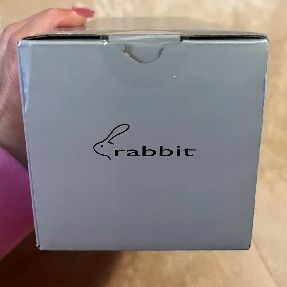 Rabbit Electric Corkscrew With Foil Cutter NEW In Box Sealed White Stainless